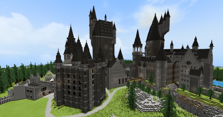 Hogwarts Minecraft Map and Surrounding Areas
