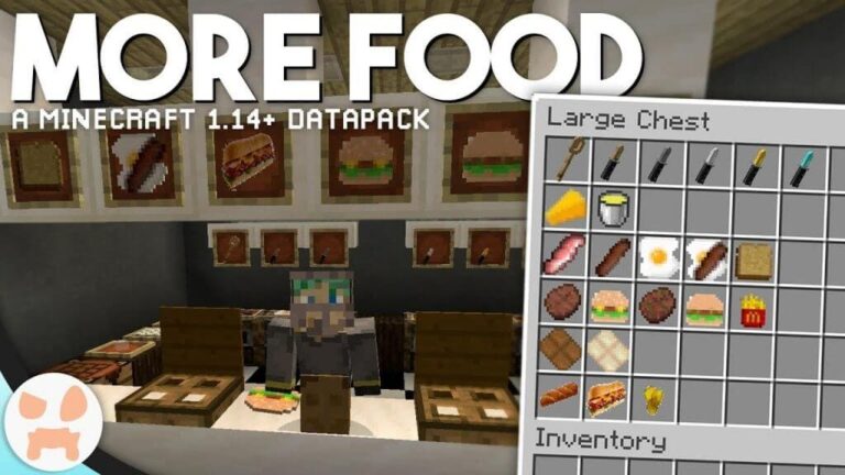 Lots More Food Bedrock Addon Minecraft PE Addons