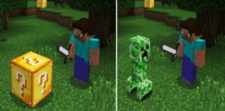 Lucky Block Addon Minecraft Pe