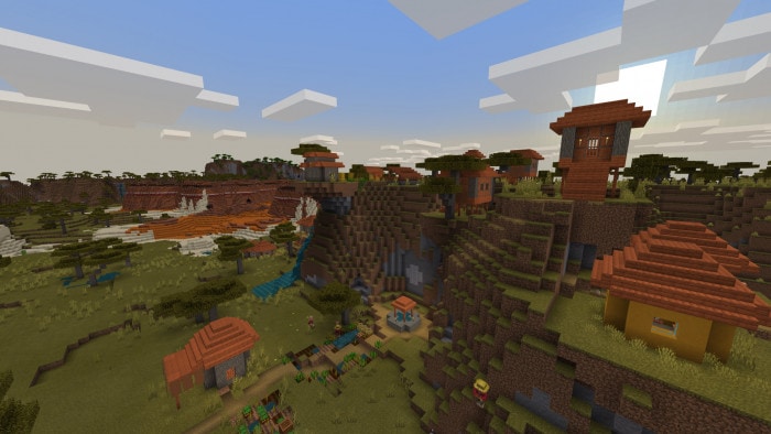 3 Villages and Variety of Biomes! (Minecraft Seed)