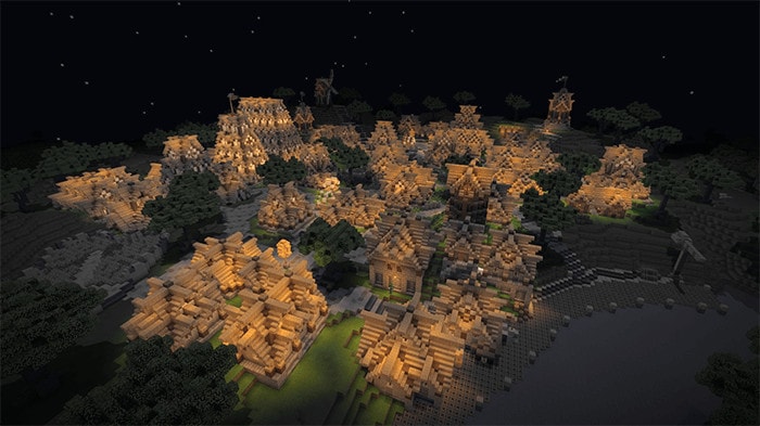 minecraft castle village map