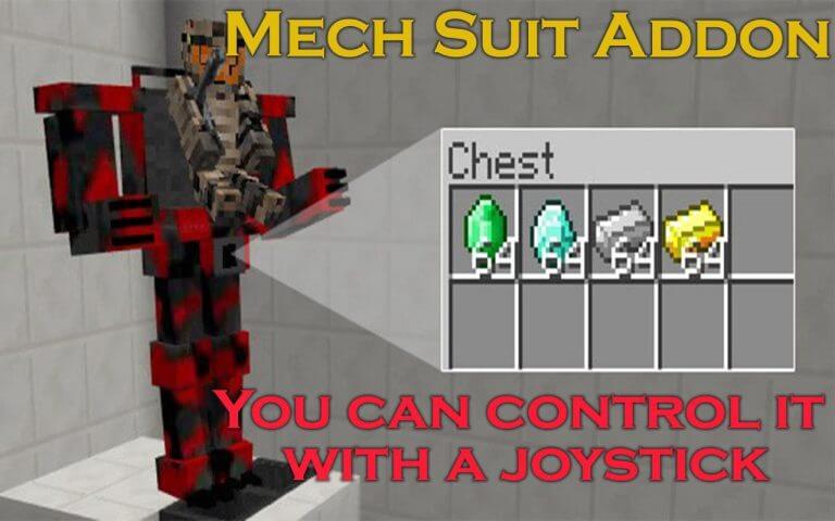 Mech Suit Addon for Minecraft Pe
