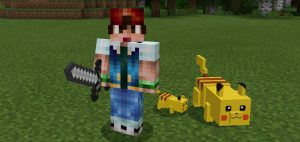 Pikachu and Raichu Add-on for Minecraft Pe