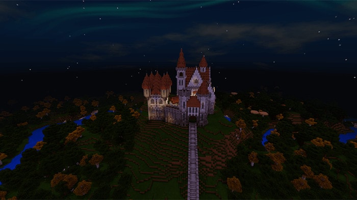 The Hilltop Castle Minecraft Pe Maps 