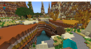 ThrivingBadLands [Custom Terrain] Map for MCPE