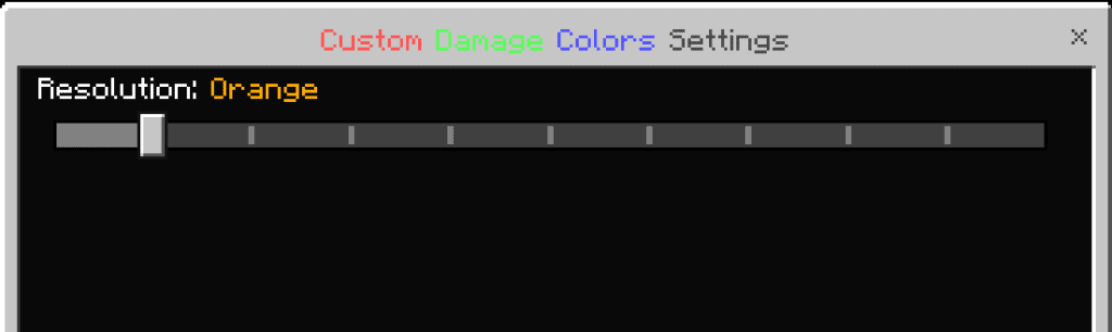 Custom Damage Colors
