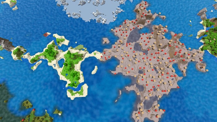 Small Jungle Island, Mushroom Island and Ruined Portal | Minecraft Seed