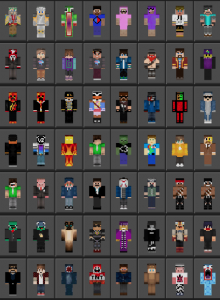 all minecraft skins 1 by 1