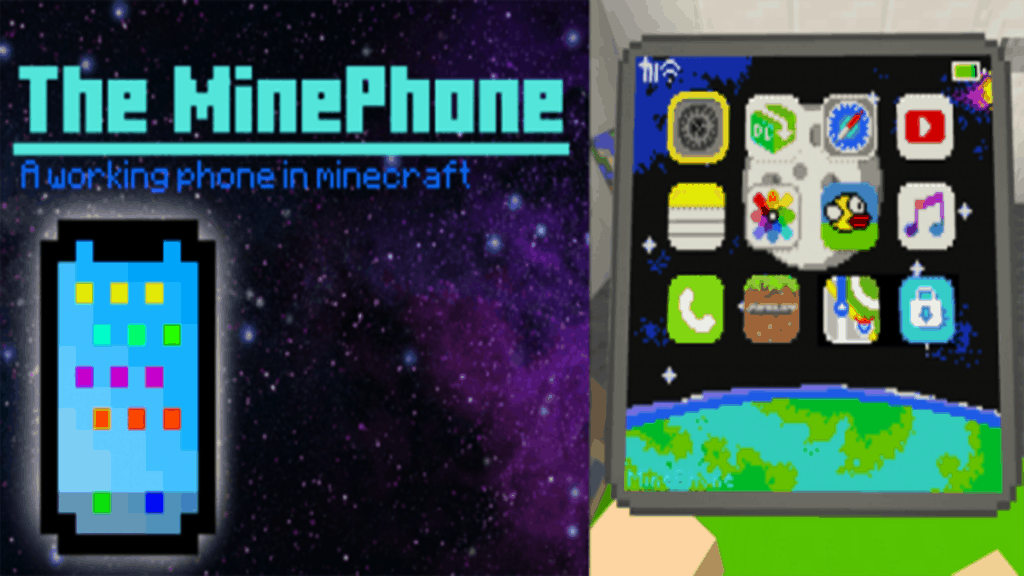 Working Phone Minecraft MinePhone 3.3 Minecraft AddOns