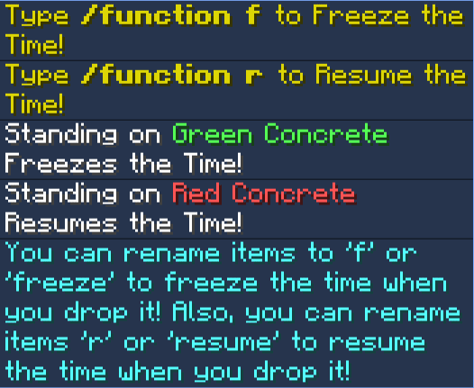 Pause and Freeze Time Addon