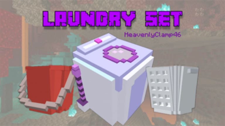 Laundry Set Addon for Minecraft Pe