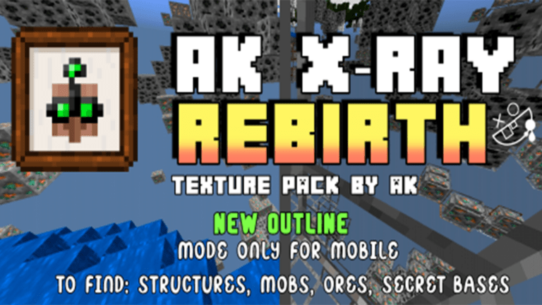 AK X-Ray Rebirth (1.18) Texture for MCPE
