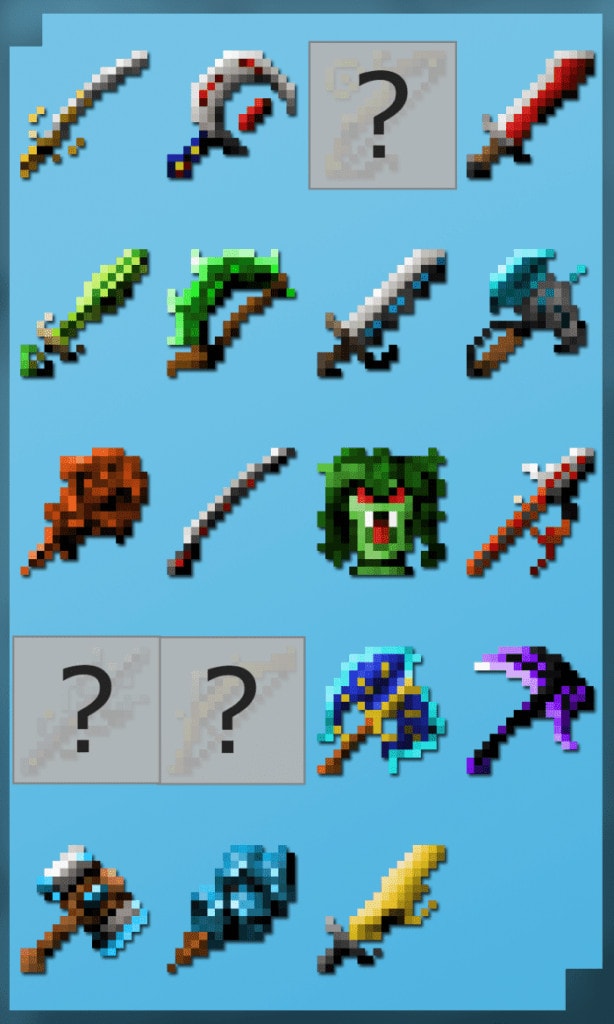 Lost Weapons Minecraft Mod
