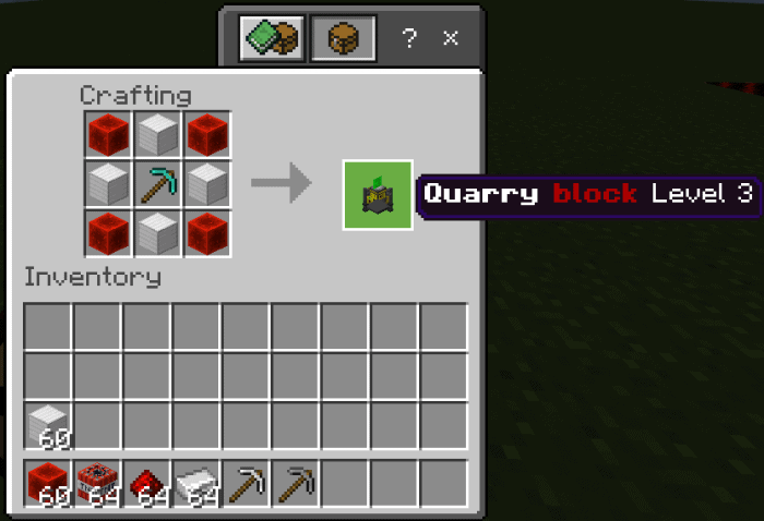 Quarry block addon