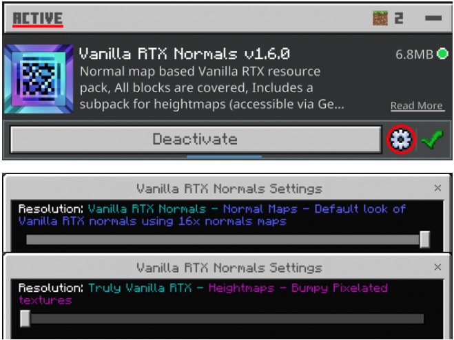 Vanilla RTX Normals
