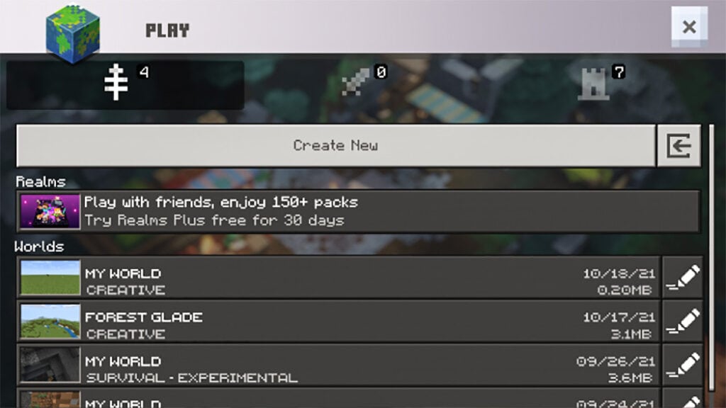 Play screen 