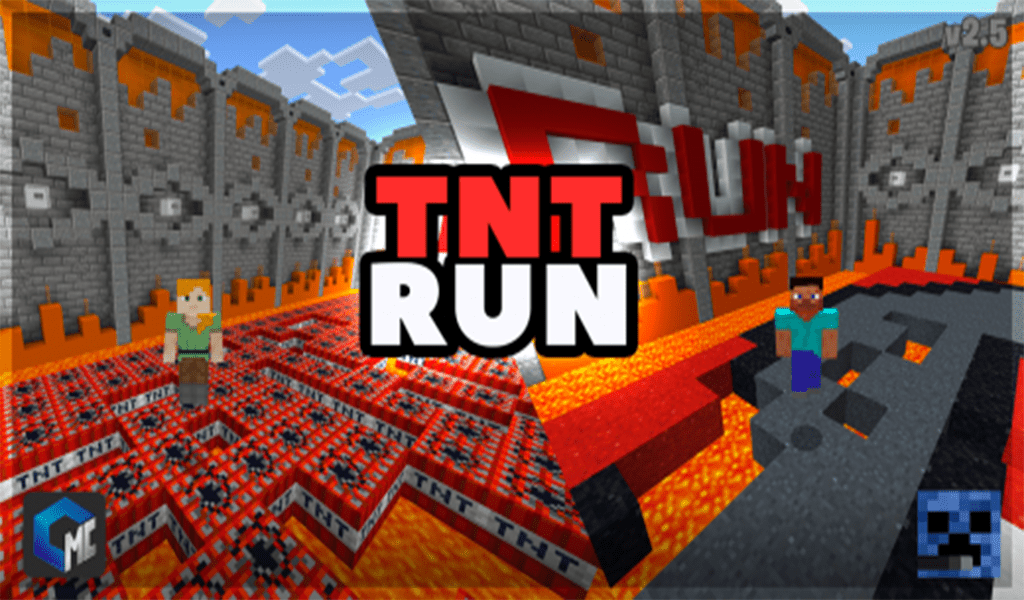 TNT RUN Minigame [Puzzel Map] – MCPE AddOns