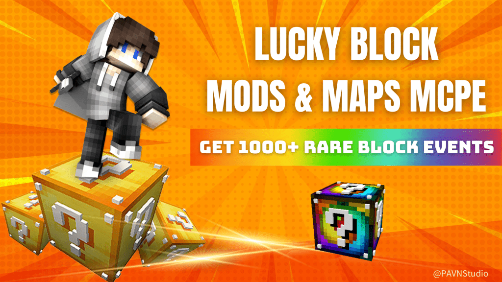 Lucky Block mods and maps MCPE