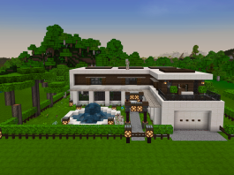 Huge Modern House and Redstone Built