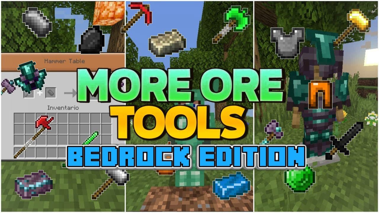 More Ores Tools Addon v16.5 [Updated] | Minecraft Bedrock – MCPE AddOns