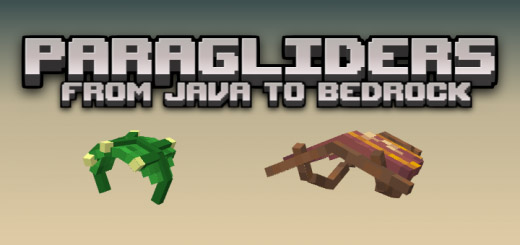 Paragliders [From Java to Bedrock] – MCPE AddOns