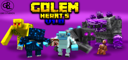 Golem Hearts V1 By LBG Studios – MCPE AddOns