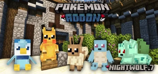 Pokémon Addon | 5 New Pokémon with Pikachu, Eevee and Baby Variants