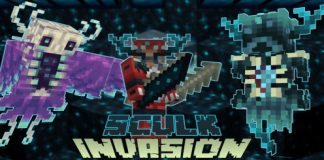 Minecraft Sculk Invasion: Abyss & Weapons Update | Weapon Minecraft Mods