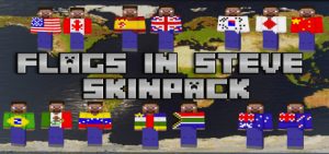 Flags in Steve SkinPack