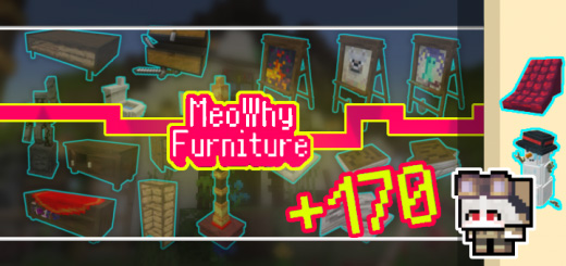 MeoWhy Furniture V2.0 Testfix🍄 (+170 Decorations!!) 1.19