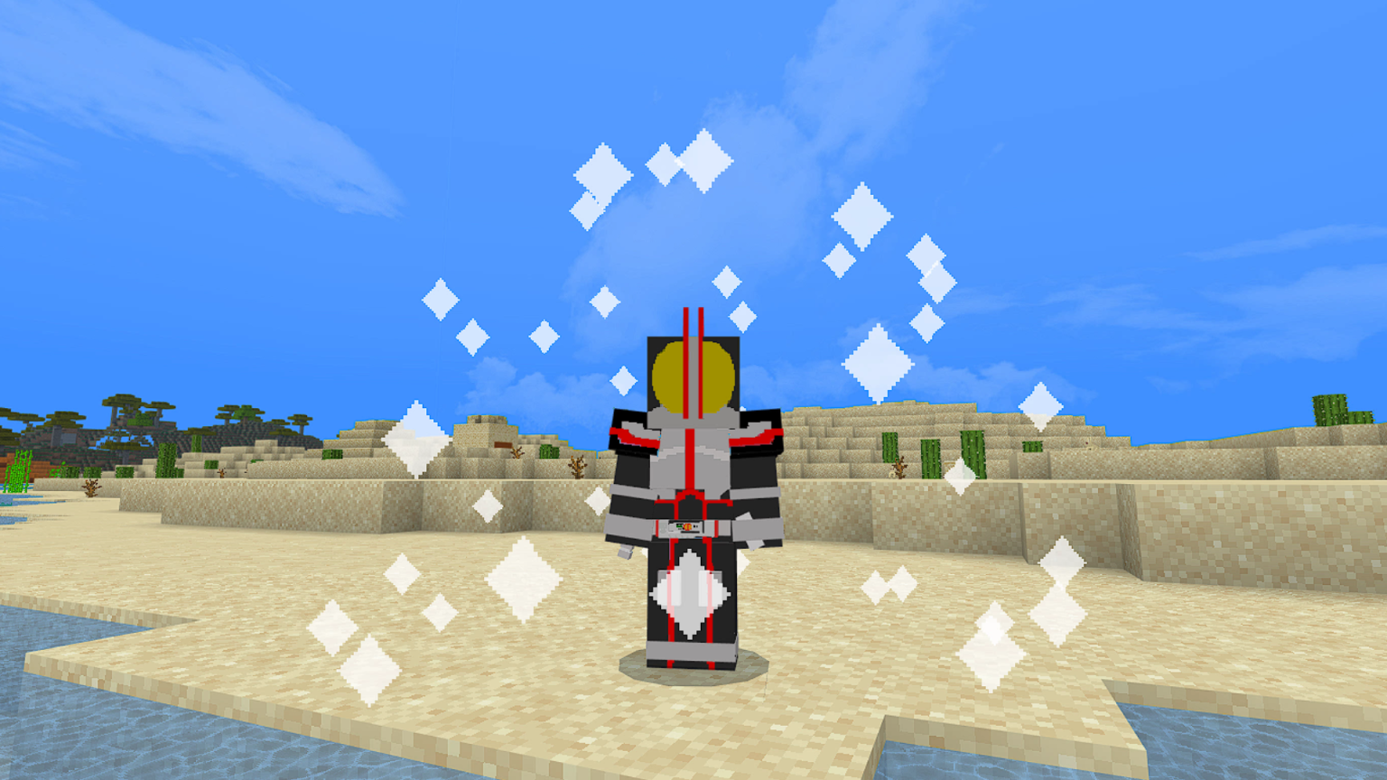 Kamen Rider Faiz Addons For Mcpe Mcpe Addons For Minecraft Bedrock Pocket Edition