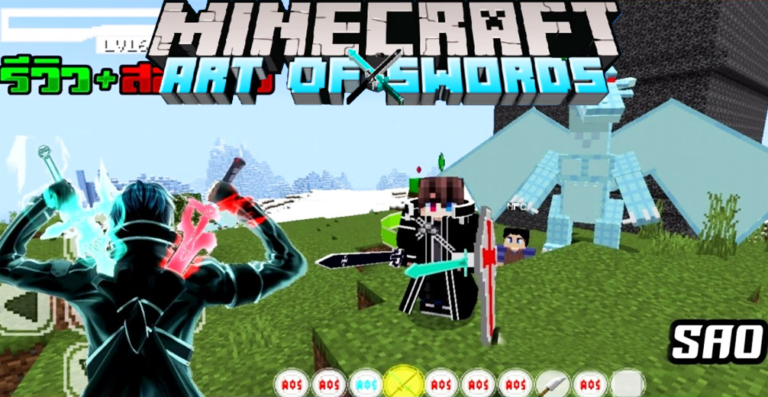 Minecraft Art of Sword (Sword Art Online) Addon