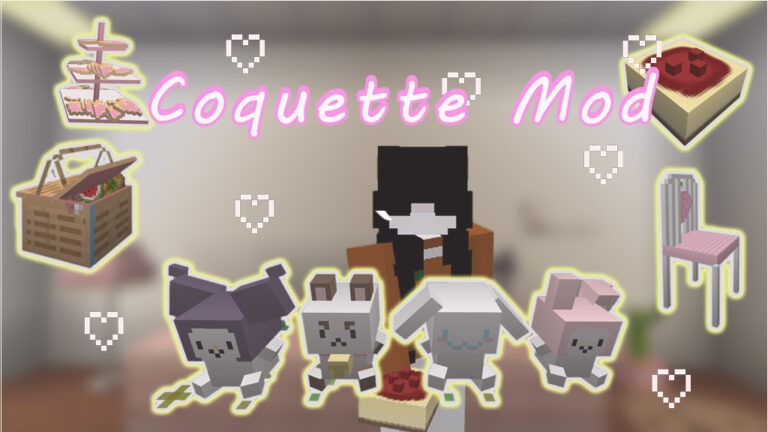 Coquette Mod Furniture V1 Minecraft Bedrock 1.20 | Minecraft Furniture Mod