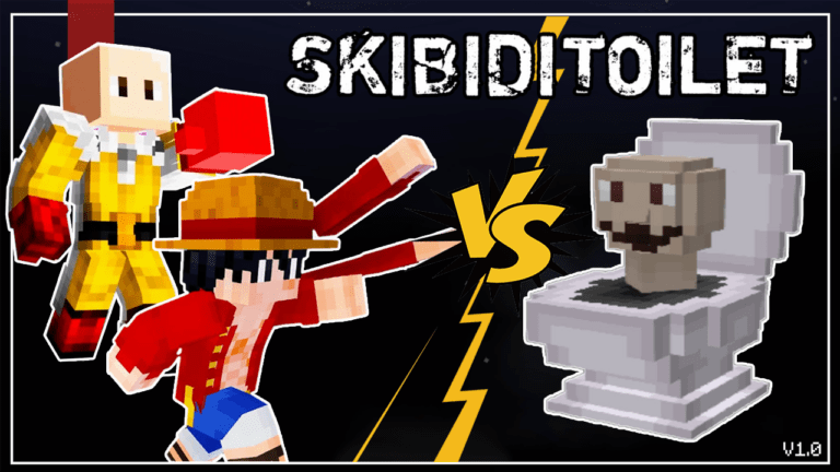 Skibidi Toilet fights with Saitama, Luffy Addon