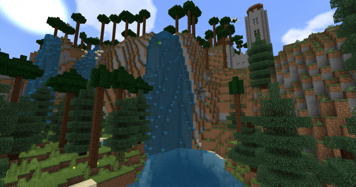 Beautiful waterfalls in highlands