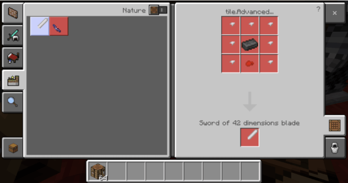 Crafting of the swords blade