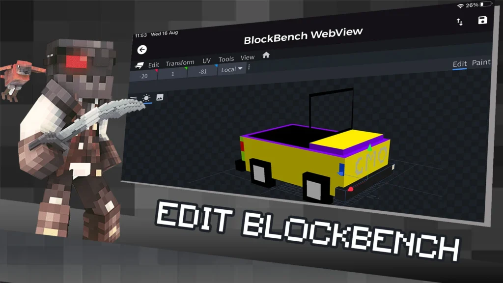 3D Minecraft Model Maker