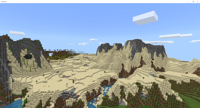Hot desert mountains biome