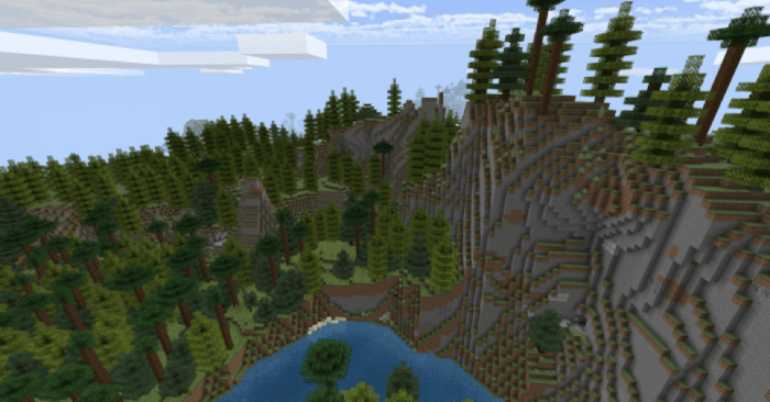 Larch taiga biome