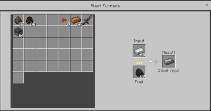 Steel ingot in minecraft better adventures