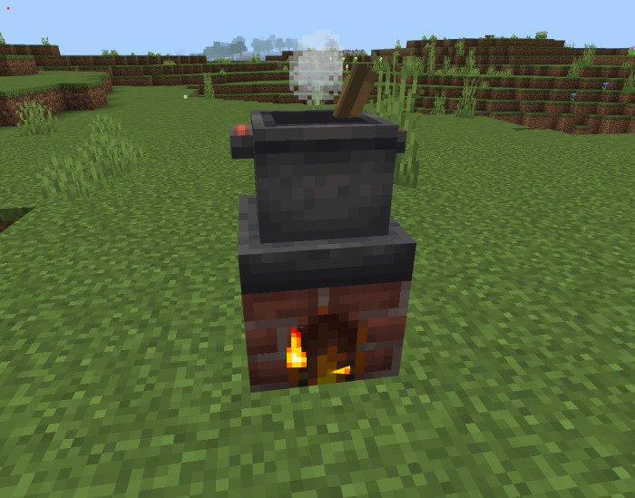 Cooking in Farmer's Delight Bedrock