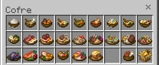 Foods in Farmer's Delight Bedrock