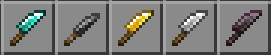 Knives in Farmer's Delight Bedrock