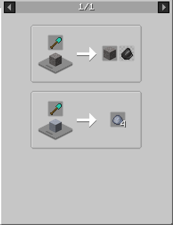 Shovel crafting recipe in Farmer's Delight Bedrock