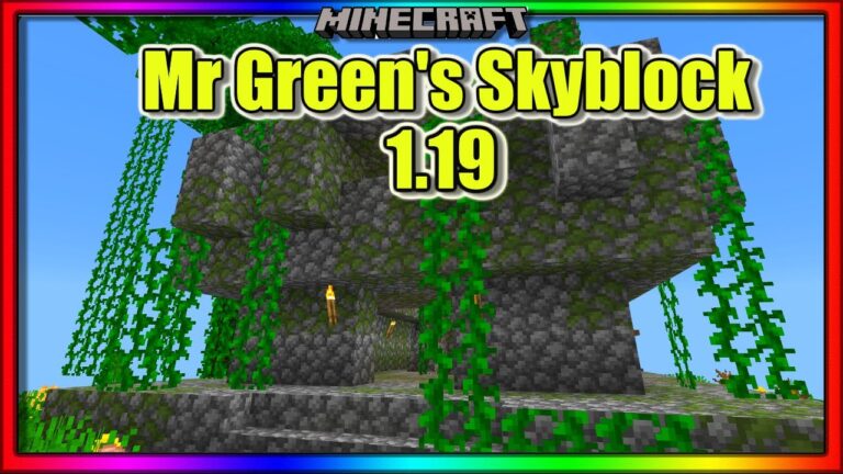 Mr Green Skyblock | Map Minecraft PE/Bedrock