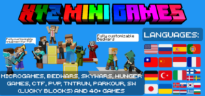 Best XYZ MINI GAMES map (19+30 MiniGames) Update languages!