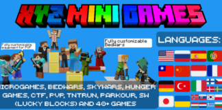 Best XYZ MINI GAMES map (19+30 MiniGames) Update languages!