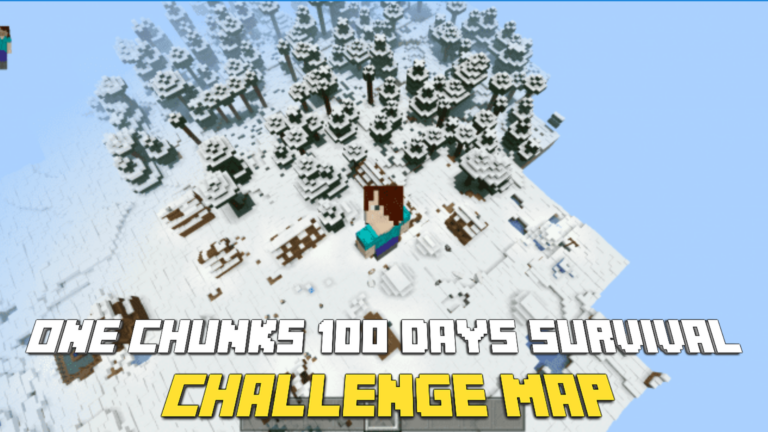 One Chunks 100 Days Survival Challenge Map (1.20)