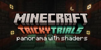 Panorama with Shader | Tricky Trials 1.21 Panorama with Shaders MCPE 1.21