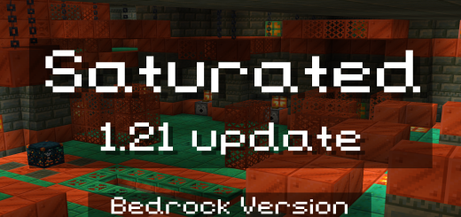 Saturated Texture Pack MCPE 1.21